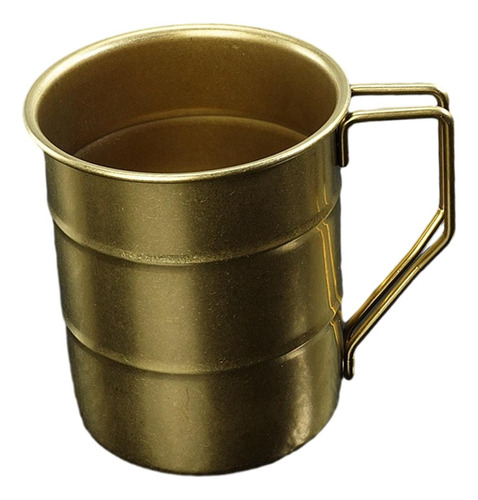 Taza Para Acampar De Acero Inoxidable, Jarra De 500ml Oro