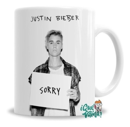 Taza De Ceramica Justin Bieber Sorry