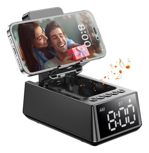 Soporte Para Teléfono Celular Con Altavoz Bluetooth Y Desper