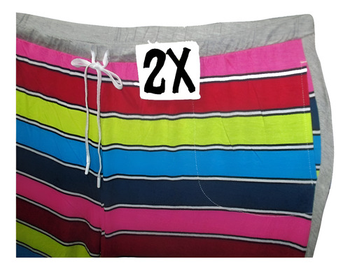 Pantalon Pijama Franjas Colores 2x (42/44) Secret Treasures