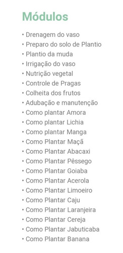 Imagem 4 de 4 de Video Aulas De Cultivo De Arvores Frutíferas Em Vasos