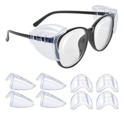 10pcs Protectore Laterale Antideslizantes Gafas De Seguridad