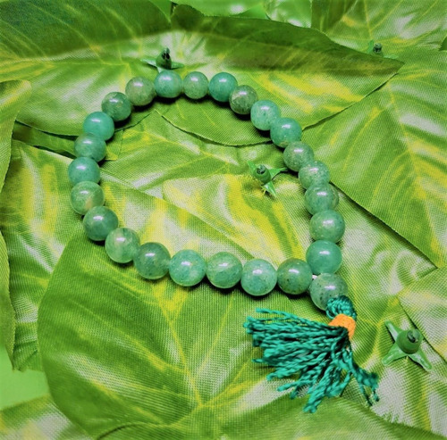 Pulsera De Aventurina Verde Piedra Natural