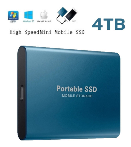 Unidad Móvil Externa Ssd 4tb Usb 3.0 Notebook+