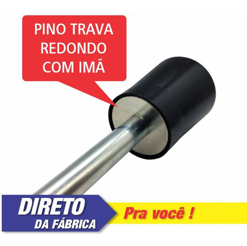 Imagem 2 de 3 de Pino De Carga 130 Mm X 8mm C/ Imã- Trava Tijolinho
