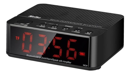 Radio Reloj Despertador Digital Bluetooth Fm Micro Kvr033