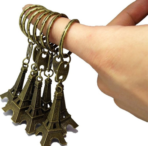 Kit De 120 Chaveiros Torre Eiffel Paris França Metal