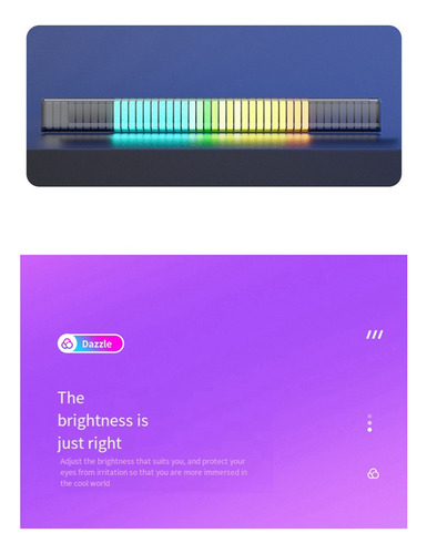 Barra De Luces De Control De Sonido Led Inalámbrica Para Tv