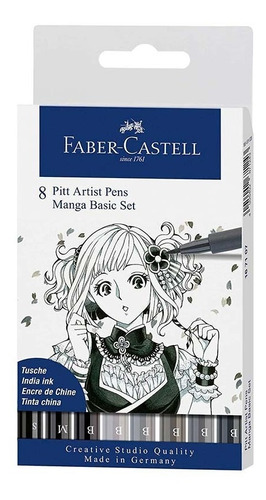 Faber-castell Pitt - Set 8 Marcadores Manga Basic