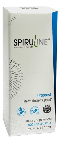 Uroprost Spiruline X 100 Caps Spirulina + Arandano Rojo + Semillas de zapallo