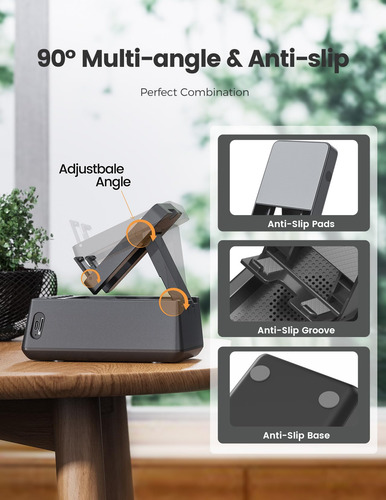 Soporte Para Teléfono Celular Con Altavoz Bluetooth Y Desper