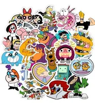 Comprar Paquetede 50 Stickers 90s Caricaturas Pegantinas
