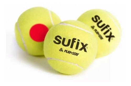 Imagen 1 de 2 de Pelota Tenis Play Stay Baja Presión Punto Rojo - Olivos