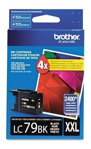 Tinta Brother Lc79bk Negro 2400 Pag Súper Alto Rendimiento