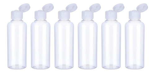 Set 6 Botella De Viaje Dispensadora 100 Ml Transparente