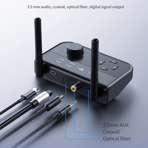 Adaptador Coaxial Óptico De Receptor De Audio Bluetooth 5.3