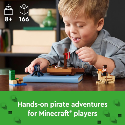 Set De Juego Lego Minecraft The Pirate Ship Voyage, Barco De