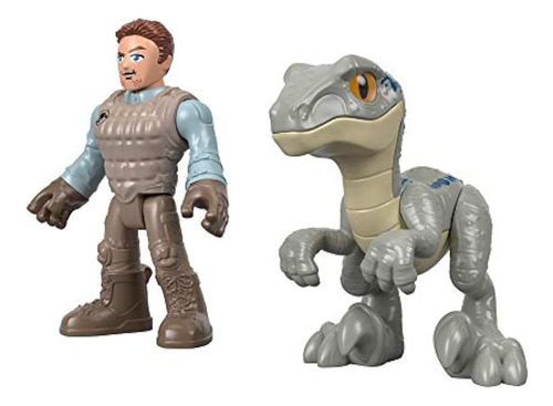 Fisher-price Imaginext: Owen Y Blue En Jurassic World