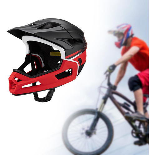 Casco De Bicicleta De Cara Completa, Casco Protector, Casco