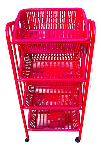 Verdulero Grande Metal Organizador Frutas/verduras 4 Niveles
