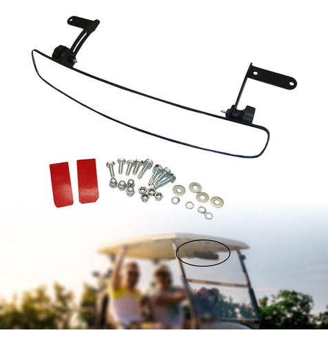 Espejo Retrovisor Para Carrito De Golf, Fácil De Instalar,