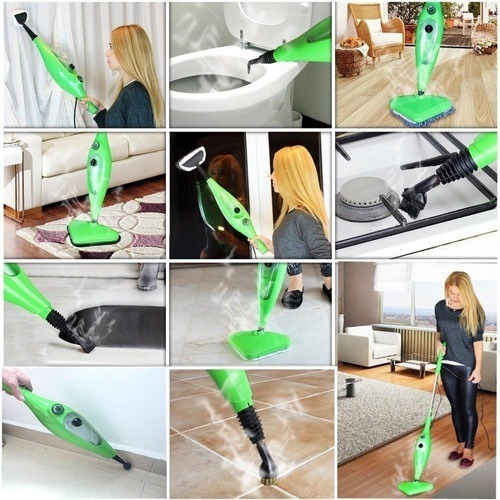 Imagen 3 de 5 de Maquina Limpieza A Vapor Hogar Oficina X12 Mop 12 Accesorios