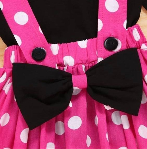 Imagem 2 de 6 de Vestido Da Minnie Infantil Conjunto Festa Promoção