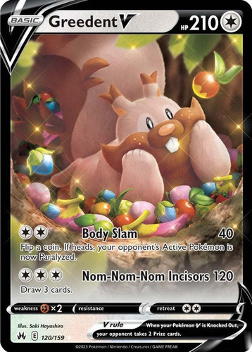 Greedent V Pokémon Tcg Carta Original 