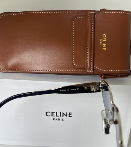 Lentes De Sol Celine Metal Plata Ysl Gabbana Versace Miu Miu Ocean Azul Oscuro Plateado Plateado (Usado)