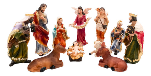 Pesebre Navideño Figuras Sagrada Familia Ceramica Artesanal