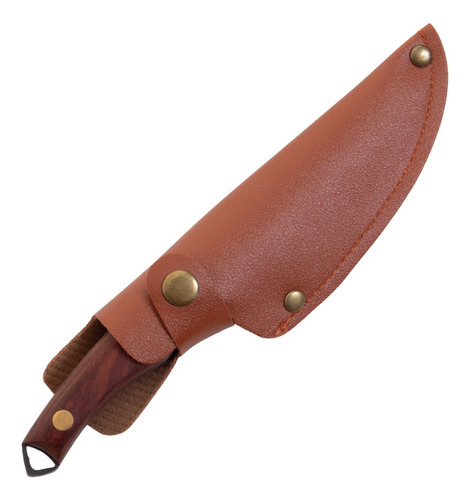 Faca Skinner Estilo Country Artesanal Resistente Aço Madeira