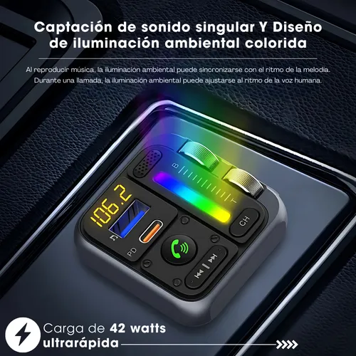 Comunicador Para Auto Bt23 Versión 2 42w Y Microfono