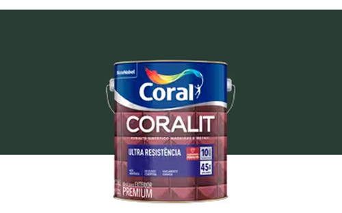 Coral 11211067401 Cor Verde Esmalte Sintético Alto Brilho Coralit Ultraresistência 