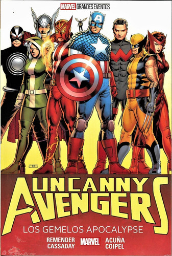 Marvel Comics Uncanny Avengers Los Gemelos Apocalypse, De Rick Remender., Vol. 1. Editorial Marvel, Tapa Blanda En Español, 2022