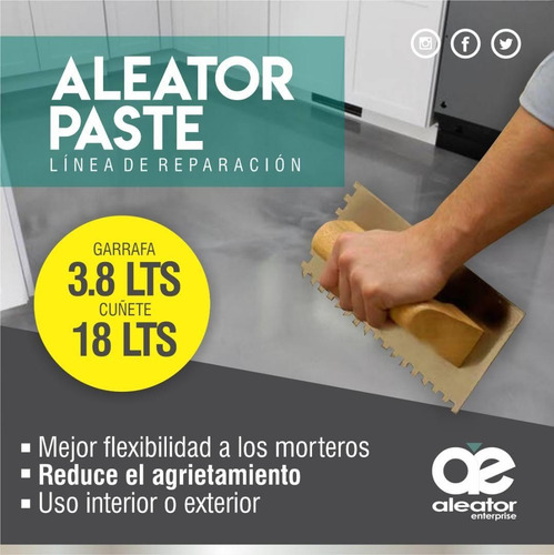 Mejorador Mezclas Cemento Pisos Microcemento Aleator Paste