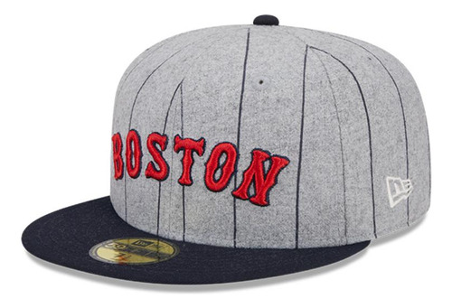 Gorro 59fifty Boston Red Sox Heather Pinstripe Grey