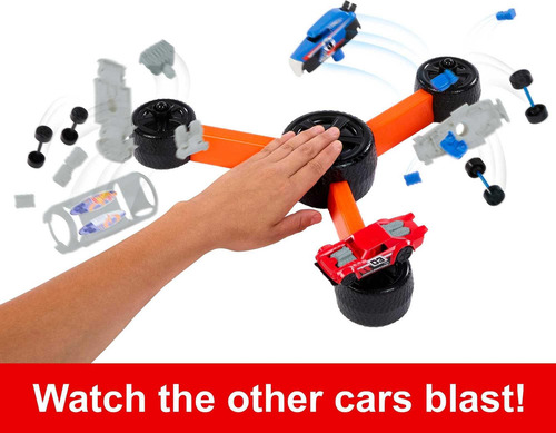 Mattel Games Hot Wheels Build N Slam, Juego Para Niños Con