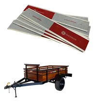 Comprar 10 Faixa Lateral Refletiva Carroceria De Madeira Sherman Cor Vermelho Prismático