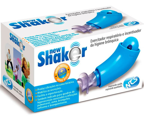 Shaker New Aparelho Pra Fisioterapia Respiratória Ncs Azul Azul