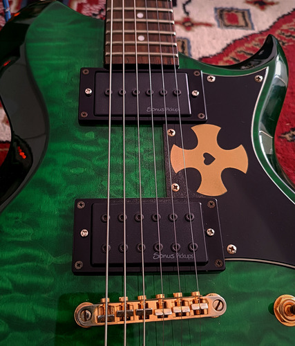 Washburn Wi64 Permuto (epiphone, Squier, Ibanez ) Diestro Verde Rosewood (Usado)