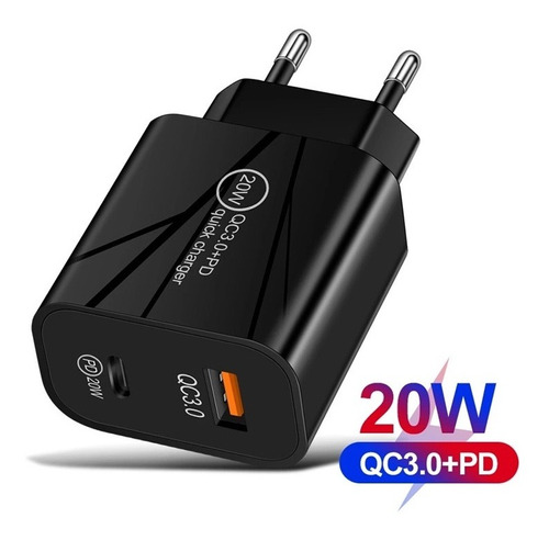 Carregador Quick Charger Usb-a + Power Delivery Usb Tipo C