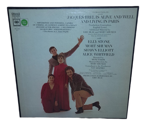 Jacques Brel Is Alive And Well And Living In Paris Vinyl Lp (Usado)