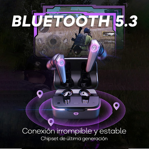 Imagen 4 de 10 de Auriculares In-ear Bluetooth 5.3 Gamer Soundpeats Cybergear