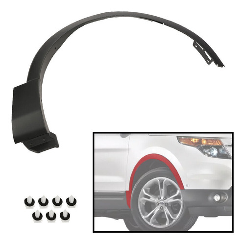 Moldura De Arco Guardabarros Del Izq Ford Explorer 2011-2015