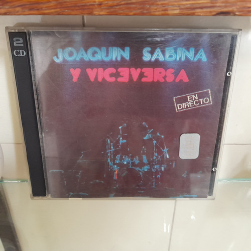 Joaquín Sabina  Y Viceversa - 2 Cd - En Directo - Ver Env