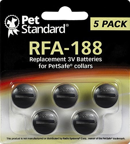 5 Baterias De Repuesto Rfa-188 Compatibles Con Petsafe