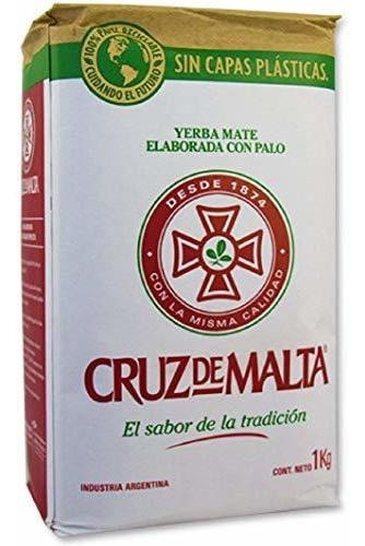 Té Herbal - Yerba Mate Cruz De Malta 2,2 Libras 1 Kilo.