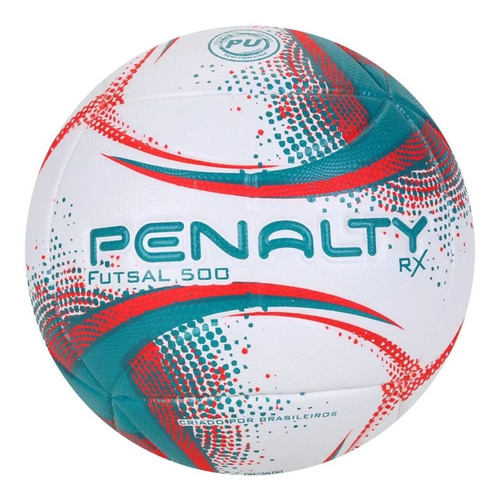 Imagem 1 de 2 de Bola De Futsal Penalty Rx 500 Xxi - Branco E Vermelho