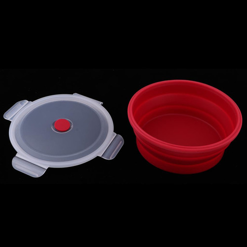 Cuenco Plegable De Silicona Rojo 900 Ml