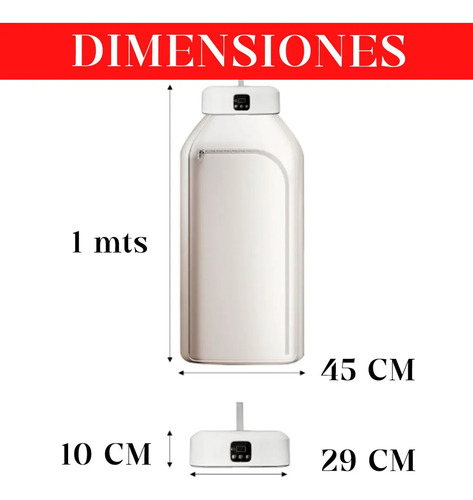 Secador Tender Colgable Portátil De Aire Caliente Eléctrico Blanco